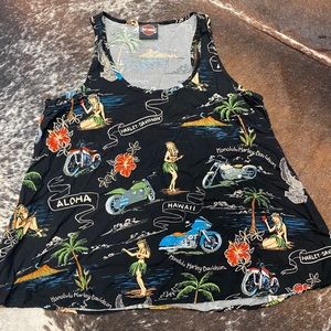 Rare Vintage Harley Davidson Hawaii Shirt